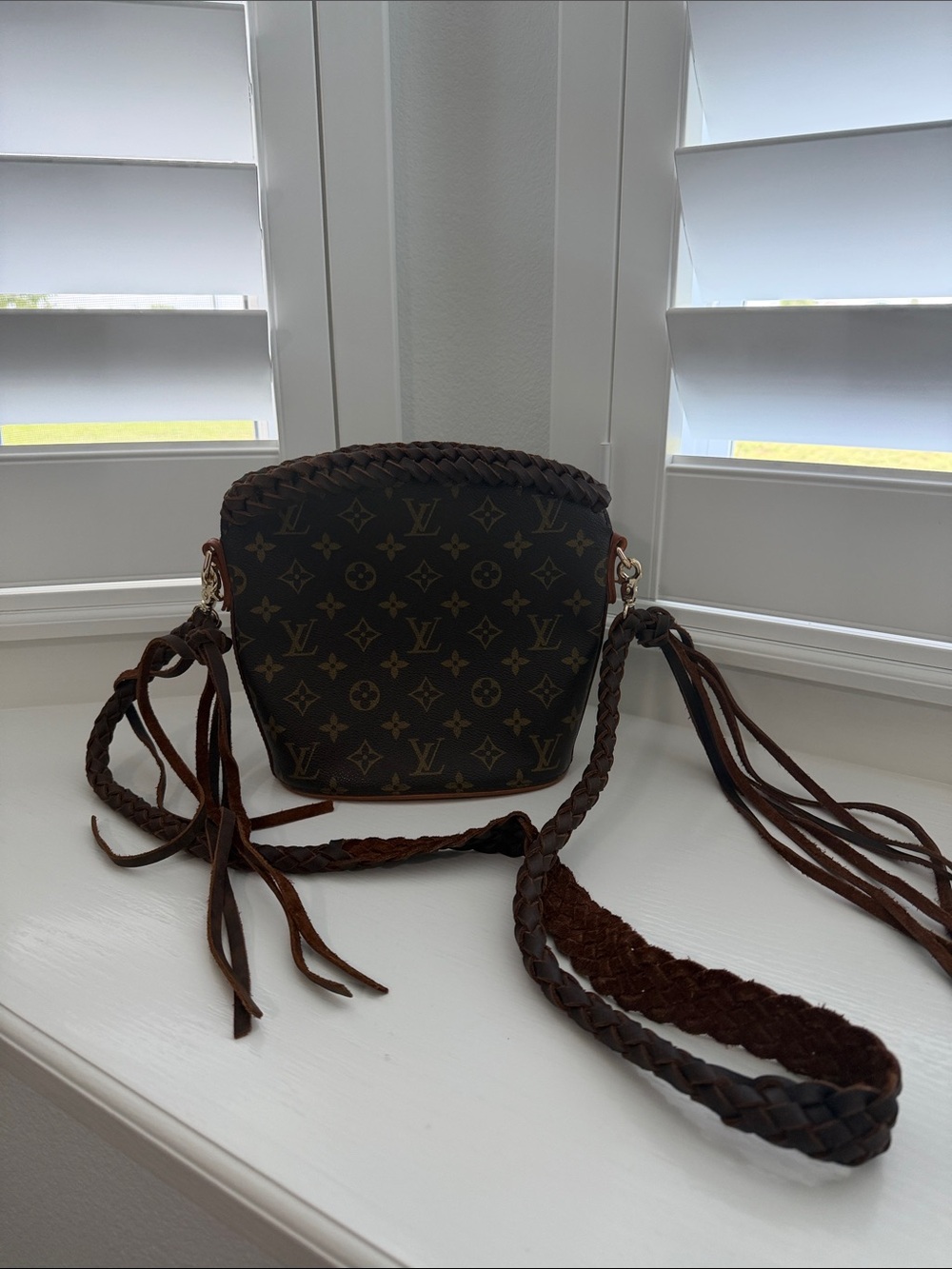 LV refurbished fringe bag